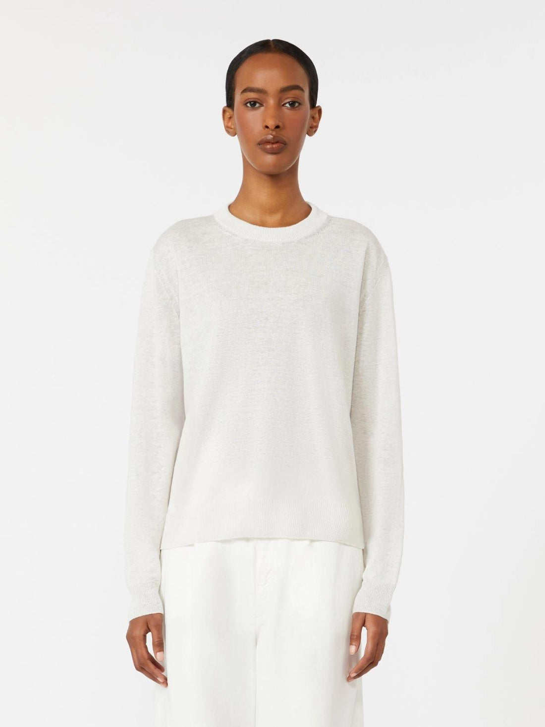 maglia in filato di lino SMMFERVORE 001 S MAXMARA 