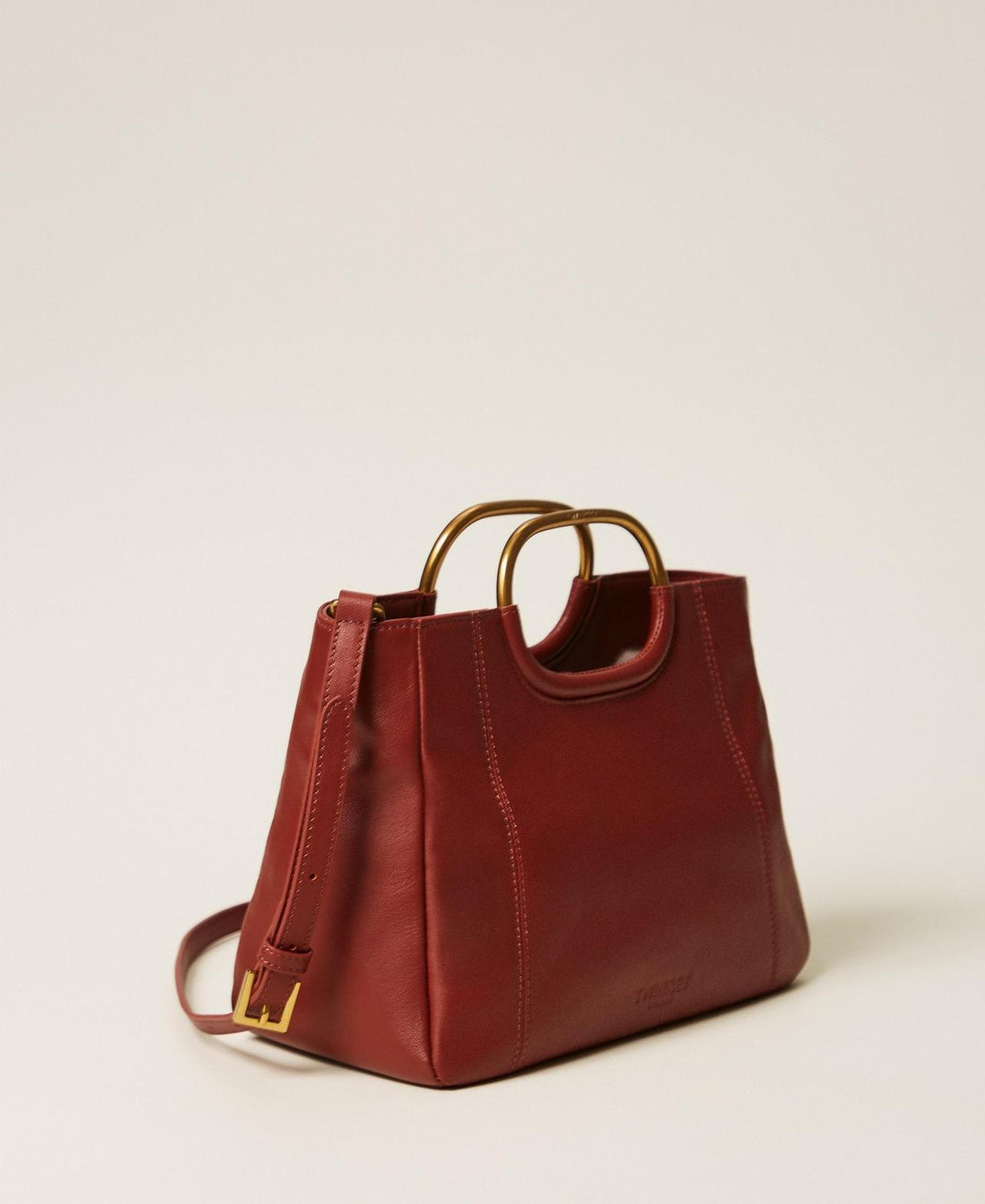 borsa shopper con manici metallo 261TD8451 13332 TWINSET 