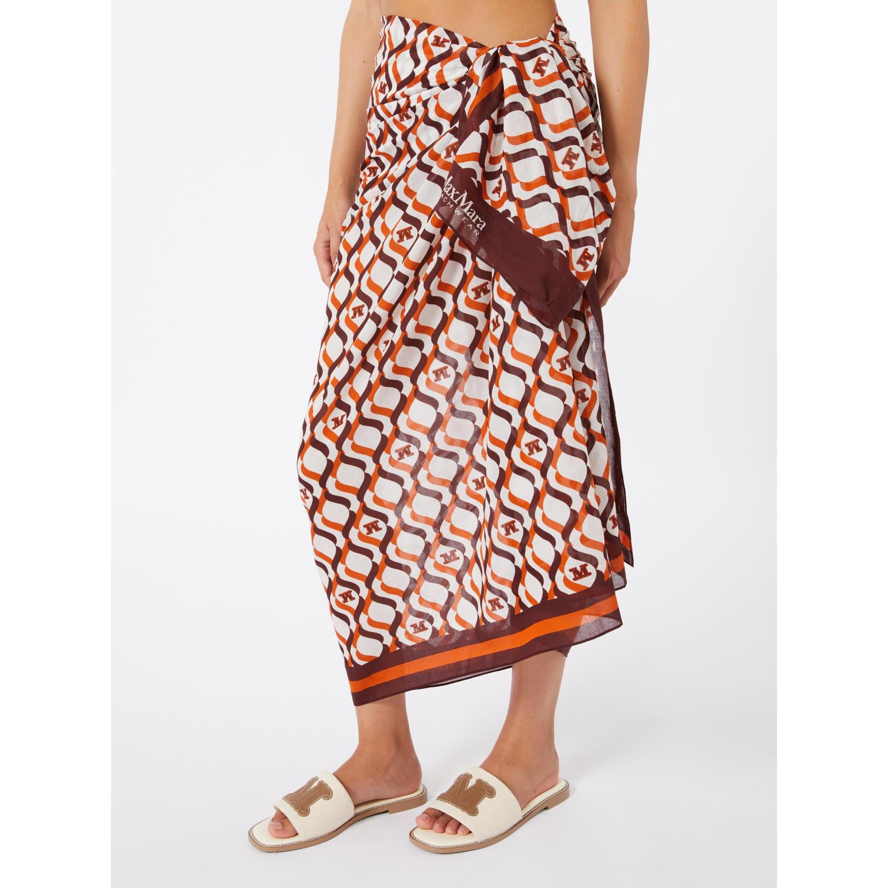 foulard pareo con stampa BCHELFI 002 MAXMARABEACHWEAR 
