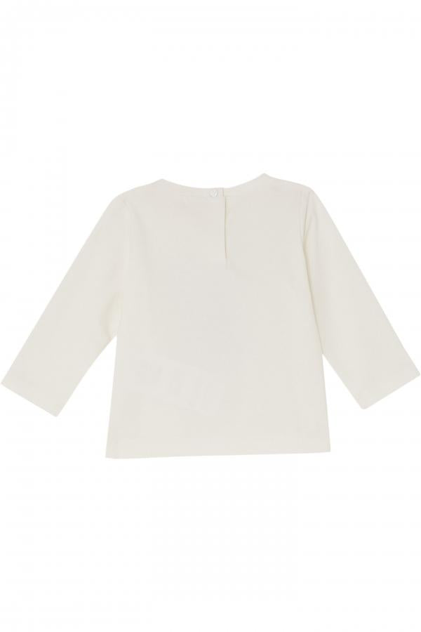 t-shirt con stampa gattino HF5026J0088 03Q21 LIU JO JUNIOR 