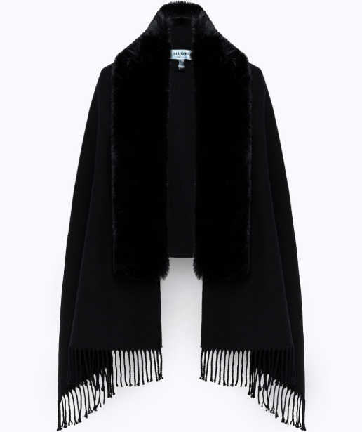 stola con collo faux fur PF5016T0300 22222 Blugirl 