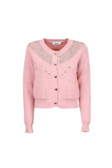 cardigan con applicazioni LASA 060W5G8 ROSA ODI' ODI' 