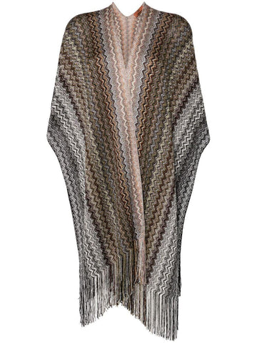 poncho in maglia zig zag 5PB6VMD9718 0003 MISSONI 
