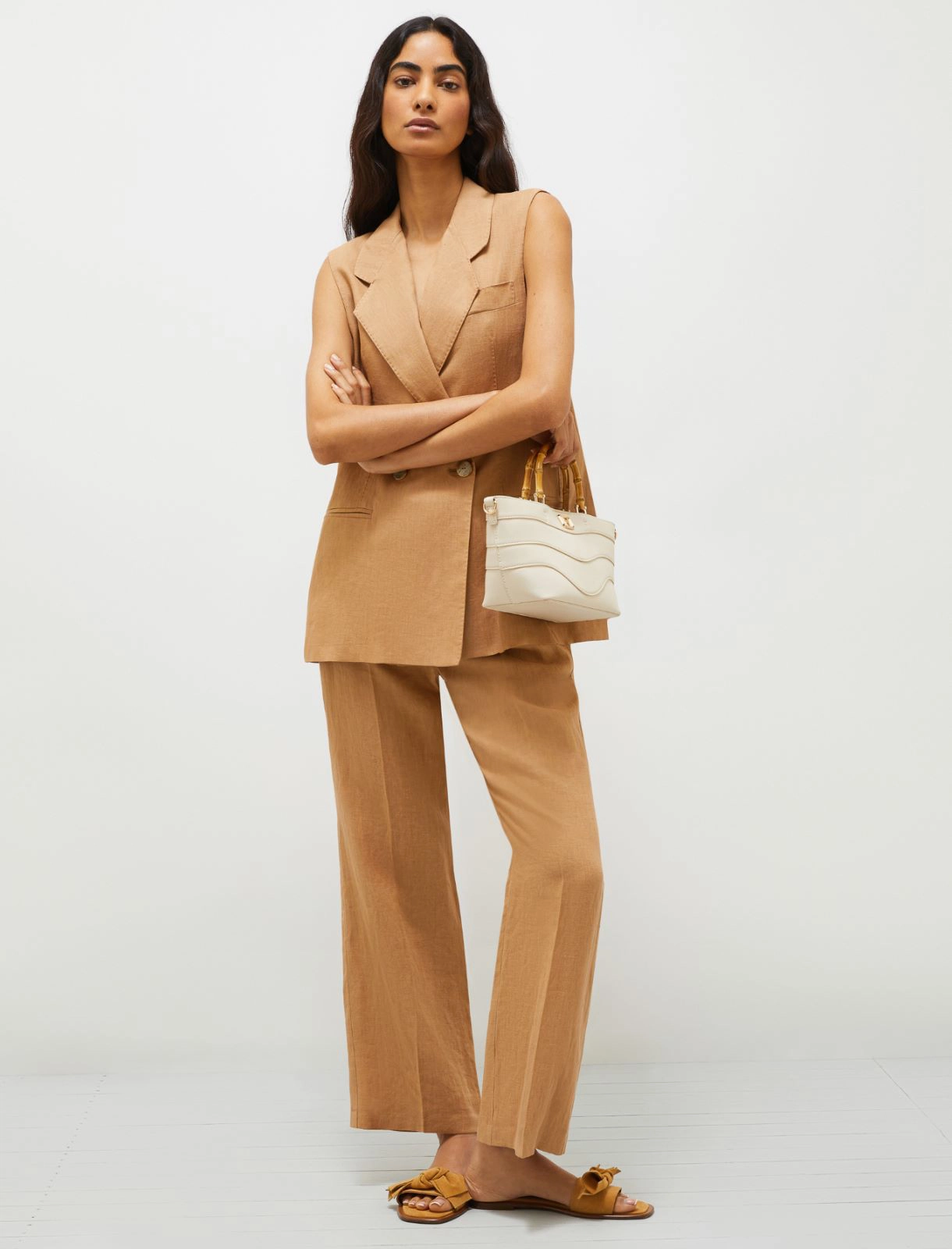 pantalone flare in lino FALCO 003 MARella 