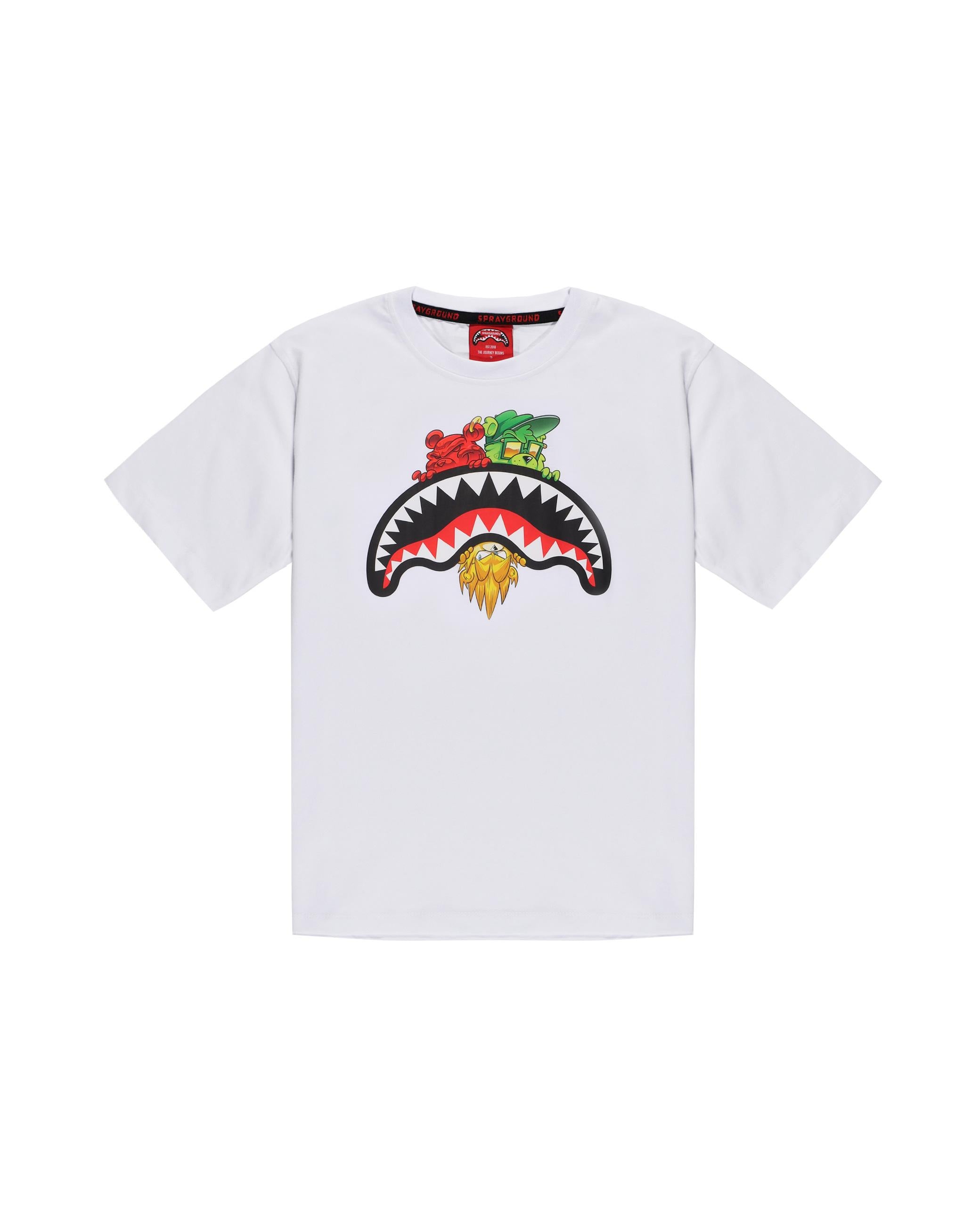 t-shirt bocca iconica SPY1343WHT UNI SPRAYGROUND 