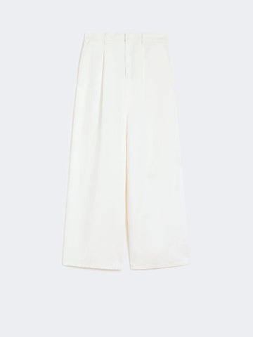 pantalone ampio in cotone e lino SMMALOA 001 S MAXMARA 