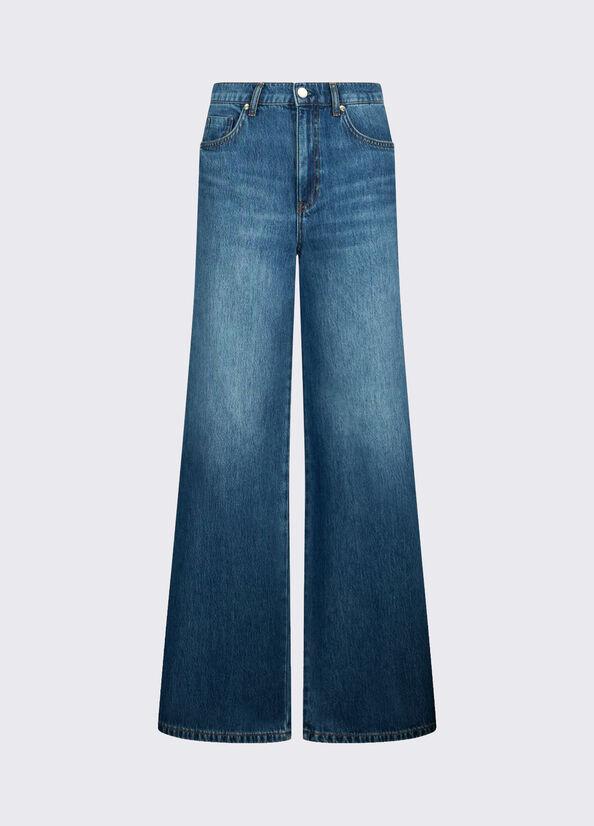 jeans flare con spacchetti UA6218D0319 79010 LIU JO DENIM 