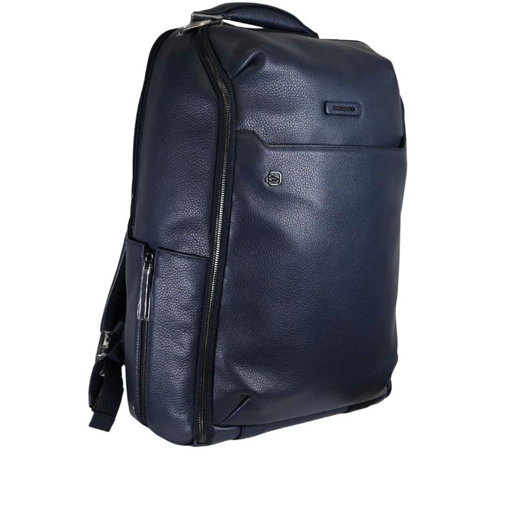 zaino con impronta digitale CA7106MOS BLU PIQUADRO 