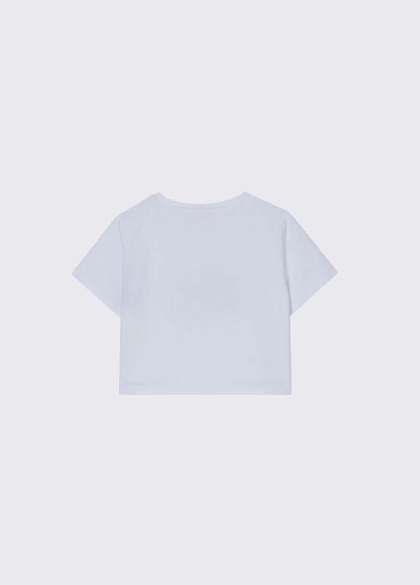 t-shirt cropped GA6187JS003 10601 LIU JO JUNIOR 