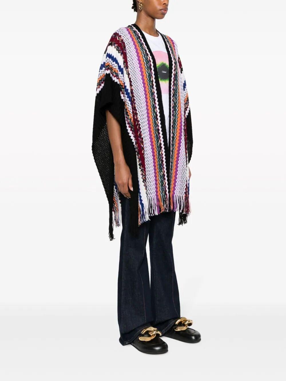 Mantella in lana zig zag missoni MA49WOD9222 0001 MISSONI 