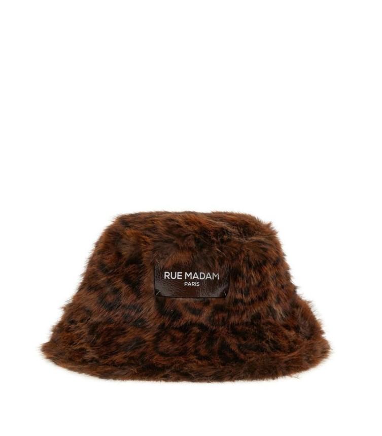 cappello maculato 1512 FUR LEOPARD RUE MADAM PARIS 