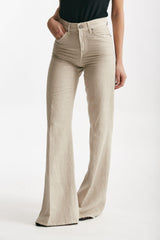 DONDUP Pantalone amber in velluto Beige