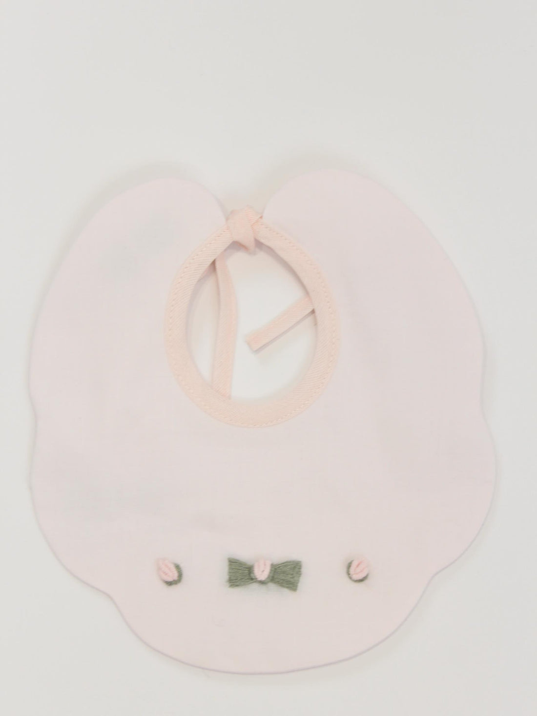 bavetta nascita in cotone con fiocco BRINDISI BAVETTA UNI PICCOLA GIUGGIOLA 