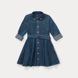 RALPH LAUREN POLO Abito in camicia denim Blu