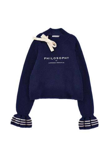 maglione con fiocco I9F603 6066 P056 PHILOSOPHY 