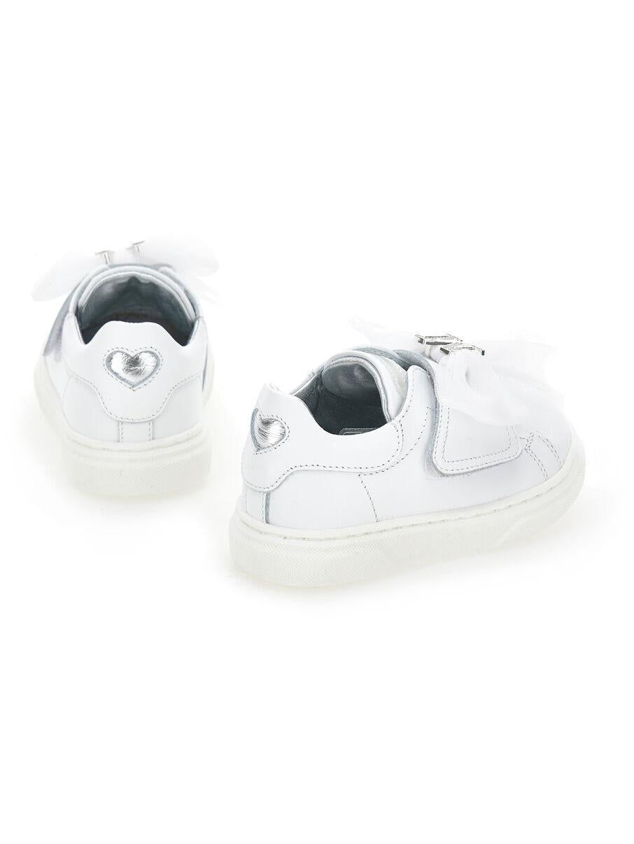 sneakers con logo strass 83E008 5721 0001 MONNALISA 