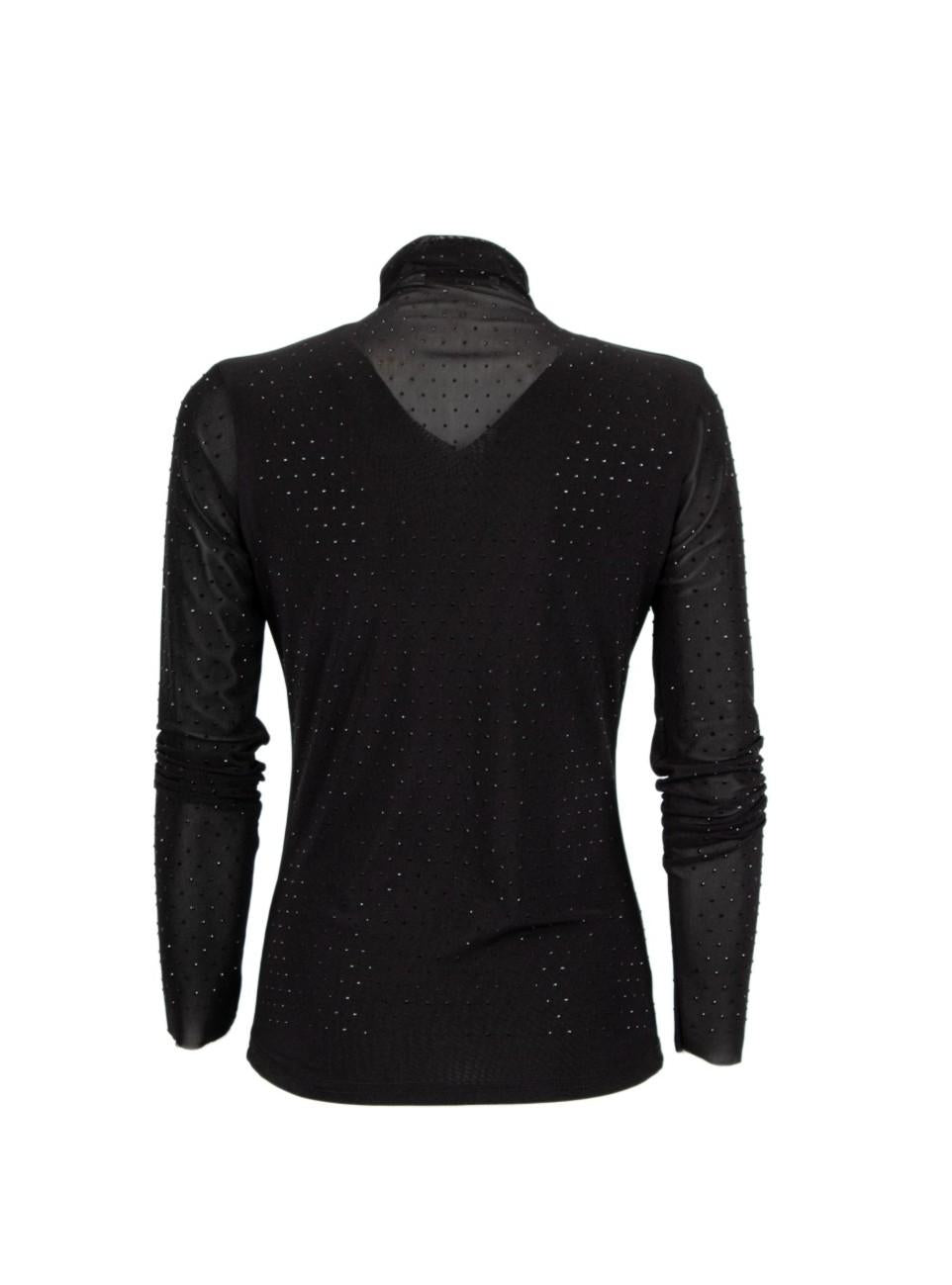 maglia in tulle trasparente PAGANI 230W5D6 NERO ODI' ODI' 