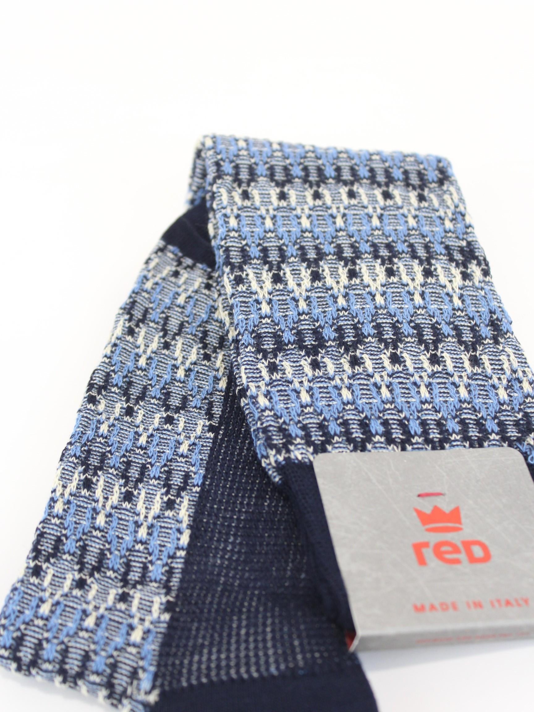 calze in cotone jacquard 64238G V2394 RED 