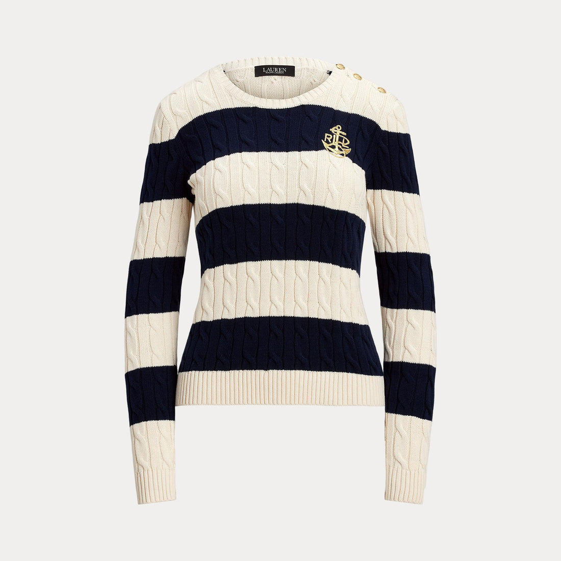 maglione a trecce e righe 200-957480 002 LAUREN RALPH LAUREN 