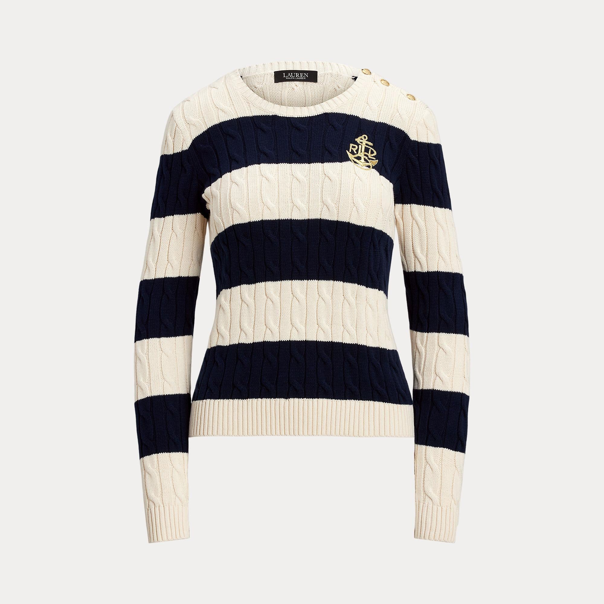 maglione a trecce e righe 200-957480 002 LAUREN RALPH LAUREN 