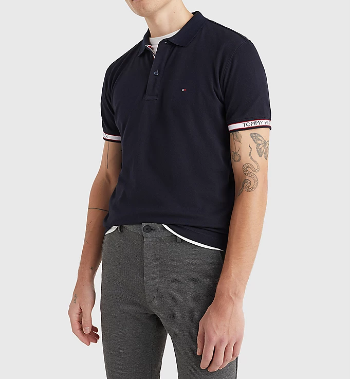 polo maniche corte uomo MW0MW23960 DW5 TOMMY HILFIGER 