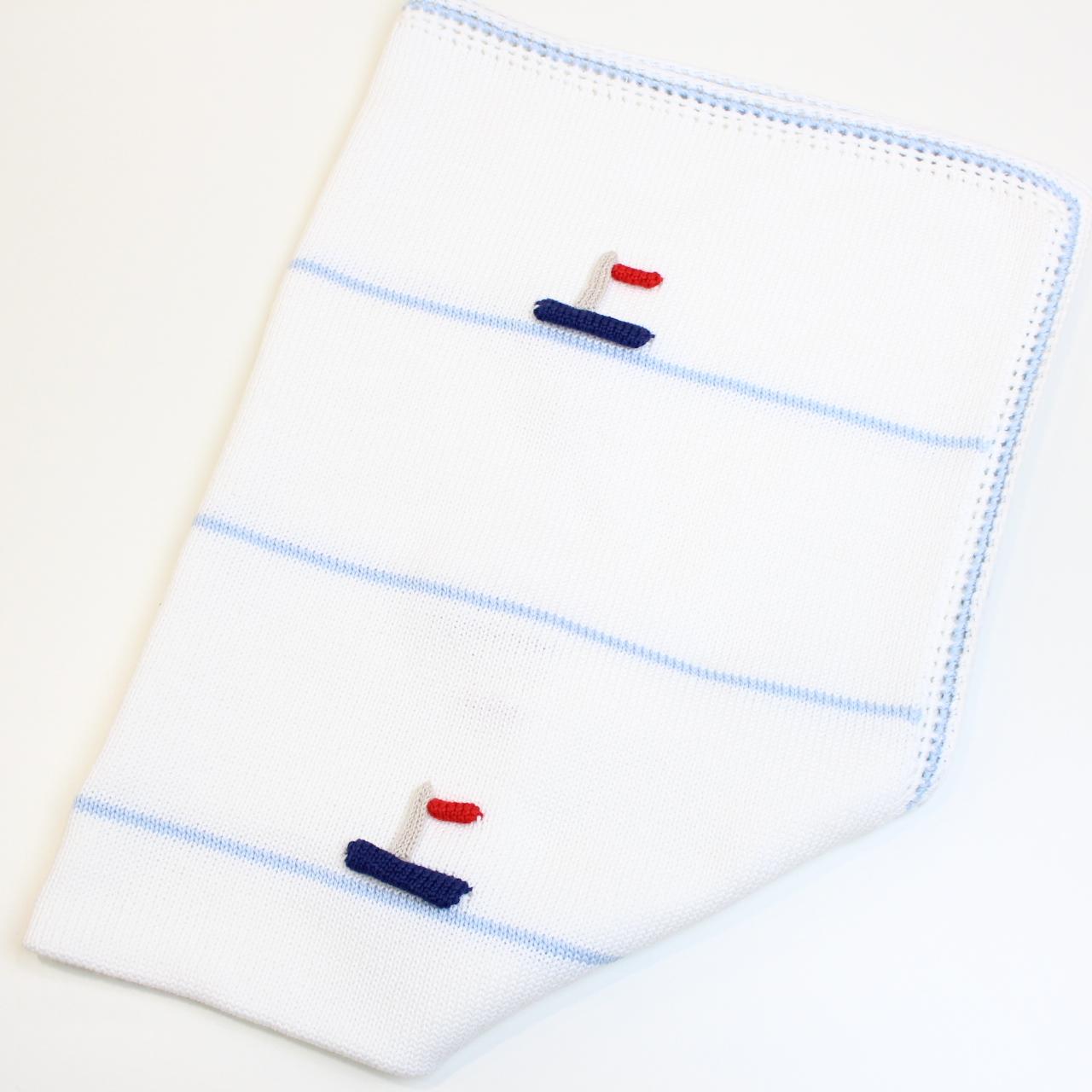 COPERTA cotone NEONATO CON RICAMI BILLY COPERTA UNI PICCOLA GIUGGIOLA 