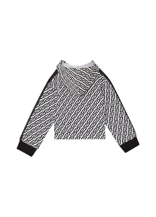 felpa full zip con cappuccio KA6093FS858 L9028 LIU JO JUNIOR 