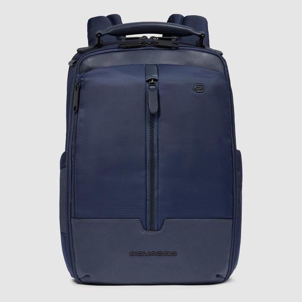 zaino da viaggio in tessuto riciclato CA6823W138 BLU PIQUADRO 