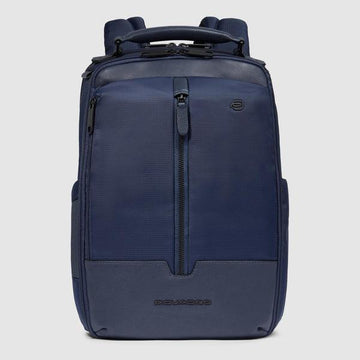zaino da viaggio in tessuto riciclato CA6823W138 BLU PIQUADRO 
