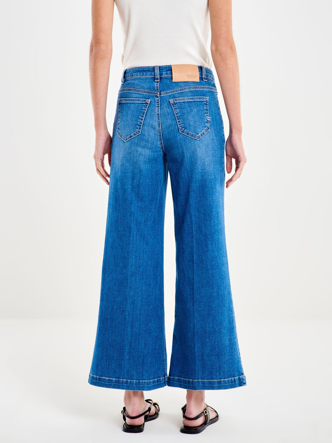 jeans cristina con bottoni DAB 5046 DENIM CHIARO VICOLO 