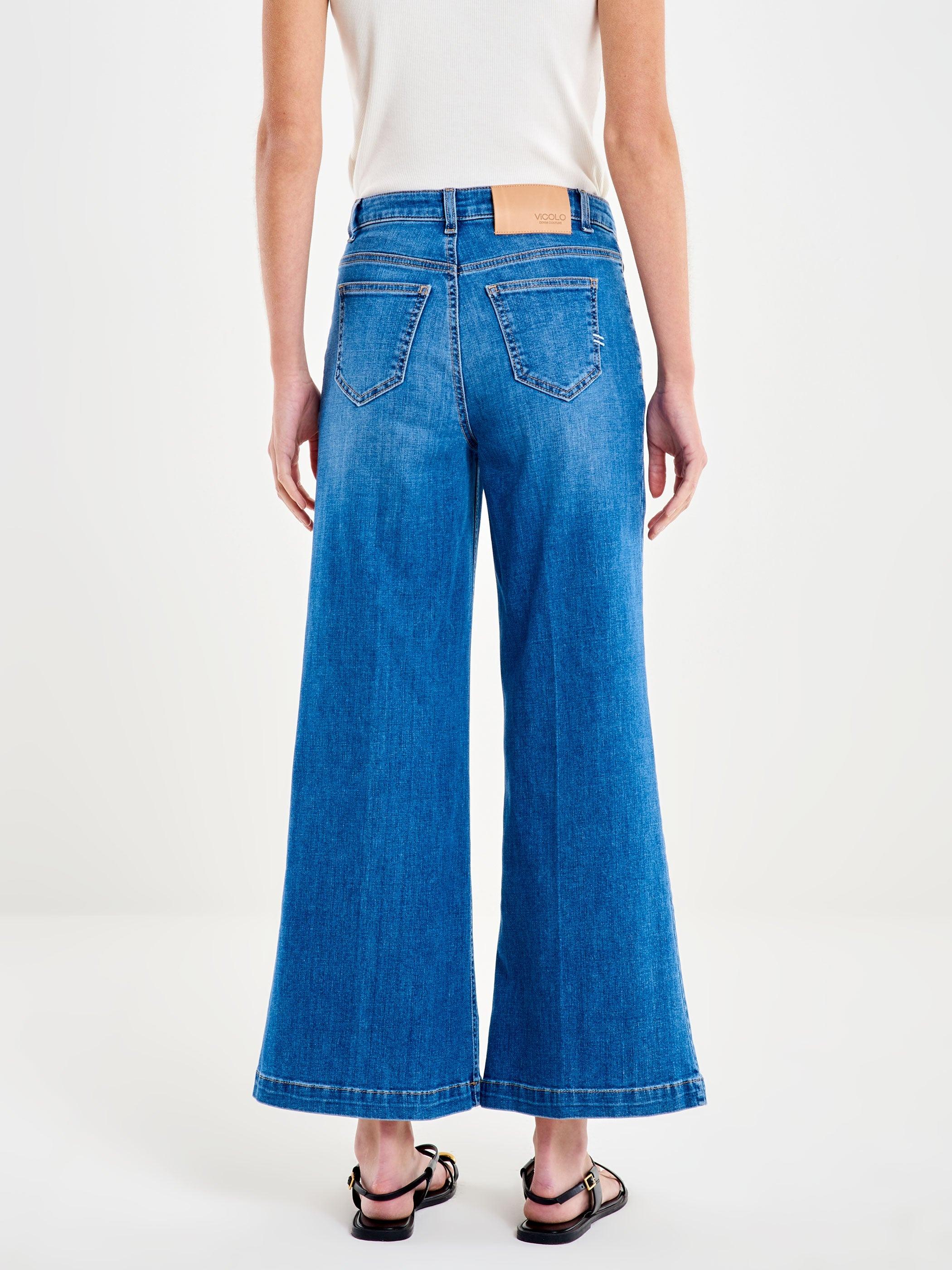 jeans cristina con bottoni DAB 5046 DENIM CHIARO VICOLO 