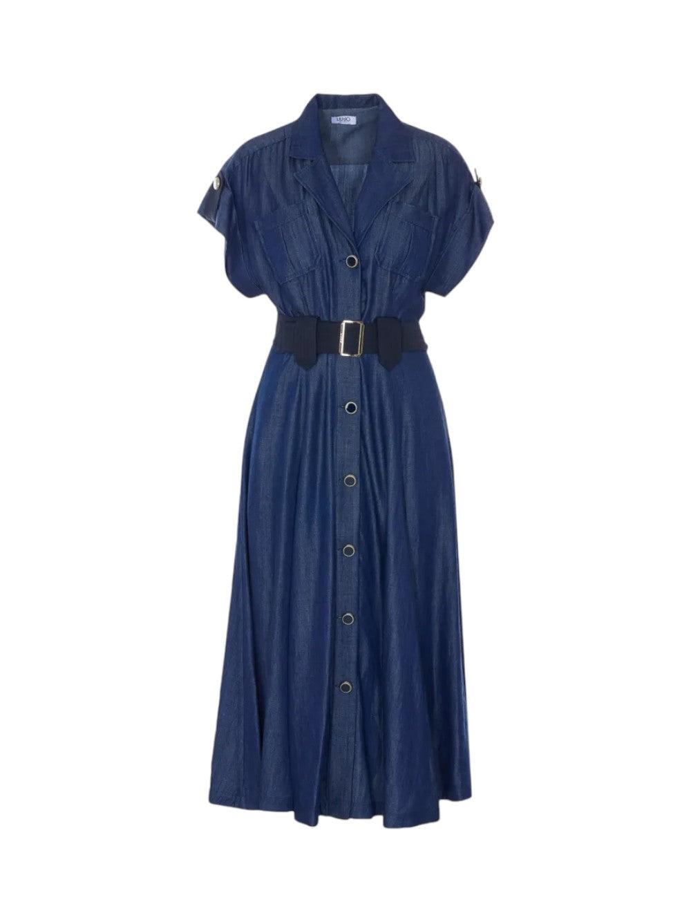 abito in denim UA6315D0335 77000 LIU JO DENIM 