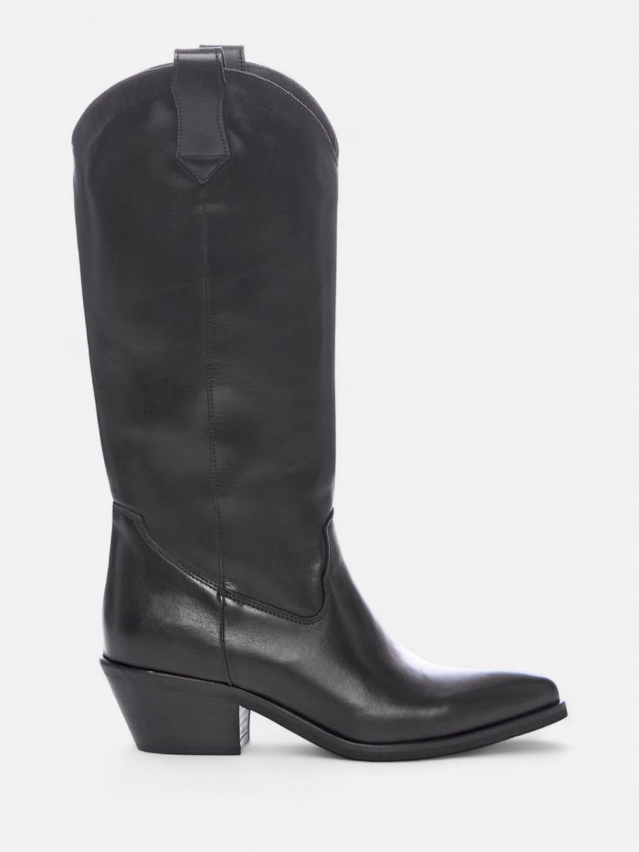 texano in pelle nero 201 NERO OVYE' 