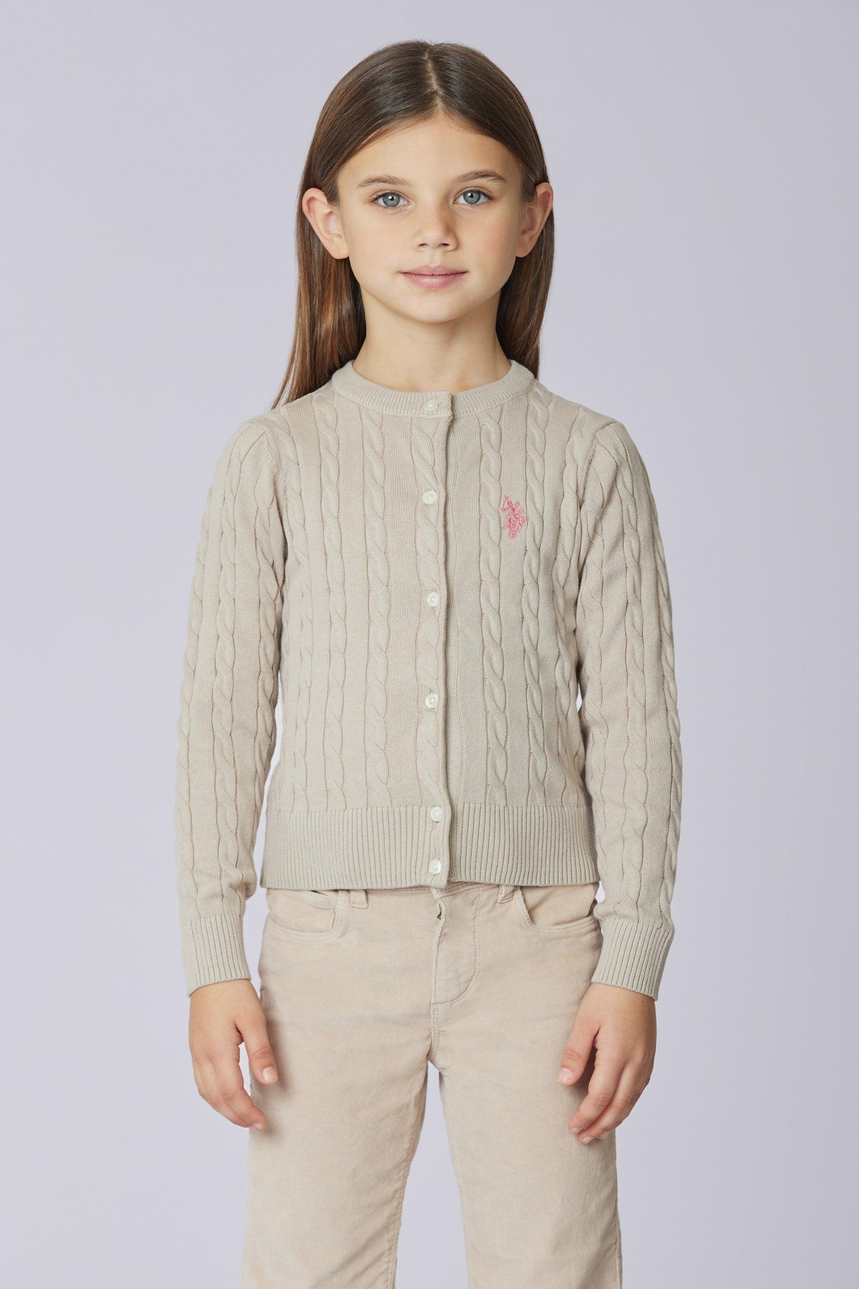 cardigan a trecce US42675001 122 U.S. POLO ASSN. 