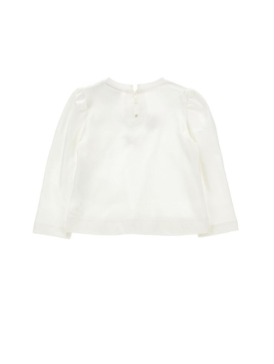 t-shirt strass cuori 39F618 6005 0001 MONNALISA 