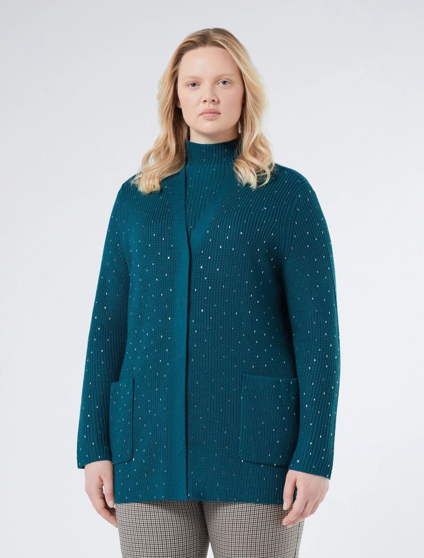 cardigan con strass OTRE 003 MARINA RINALDI 