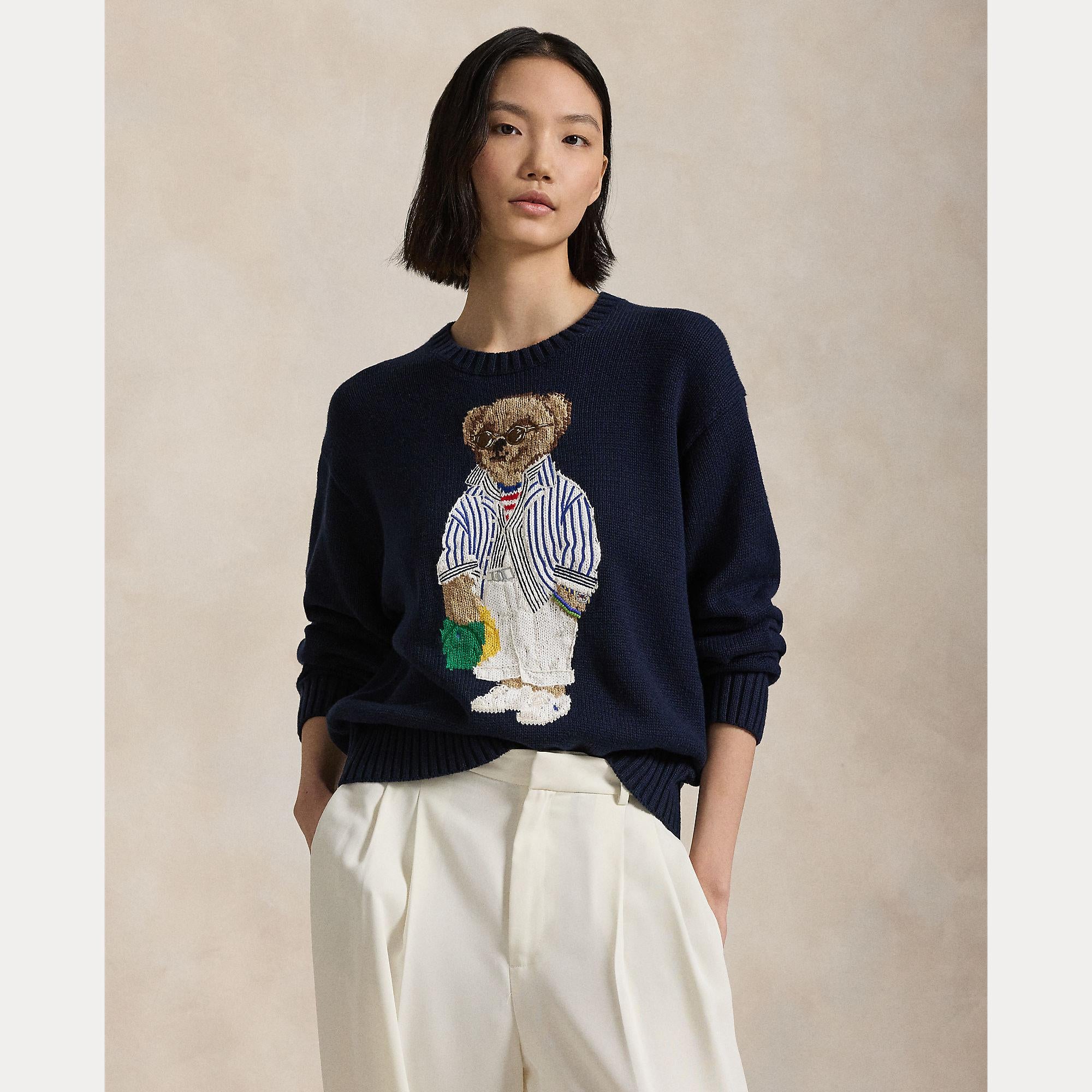 maglione in cotone con polo bear 211-959288 001 RALPH LAUREN POLO 