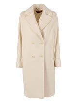 MAXMARA STUDIO cappotto in drop di pura lana Bianco