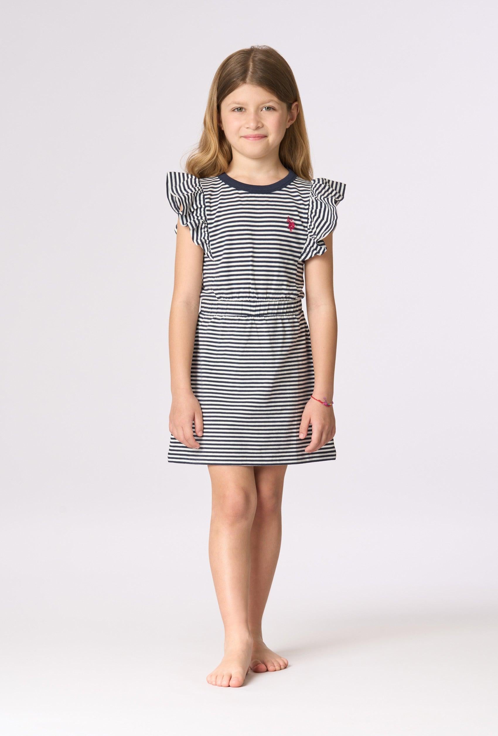 abito a righe bimba US43618006 770 U.S. POLO ASSN. 