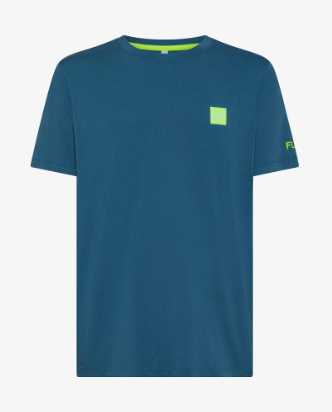 t-shirt logo fluo T35107 AVIO SCURO SUN68 