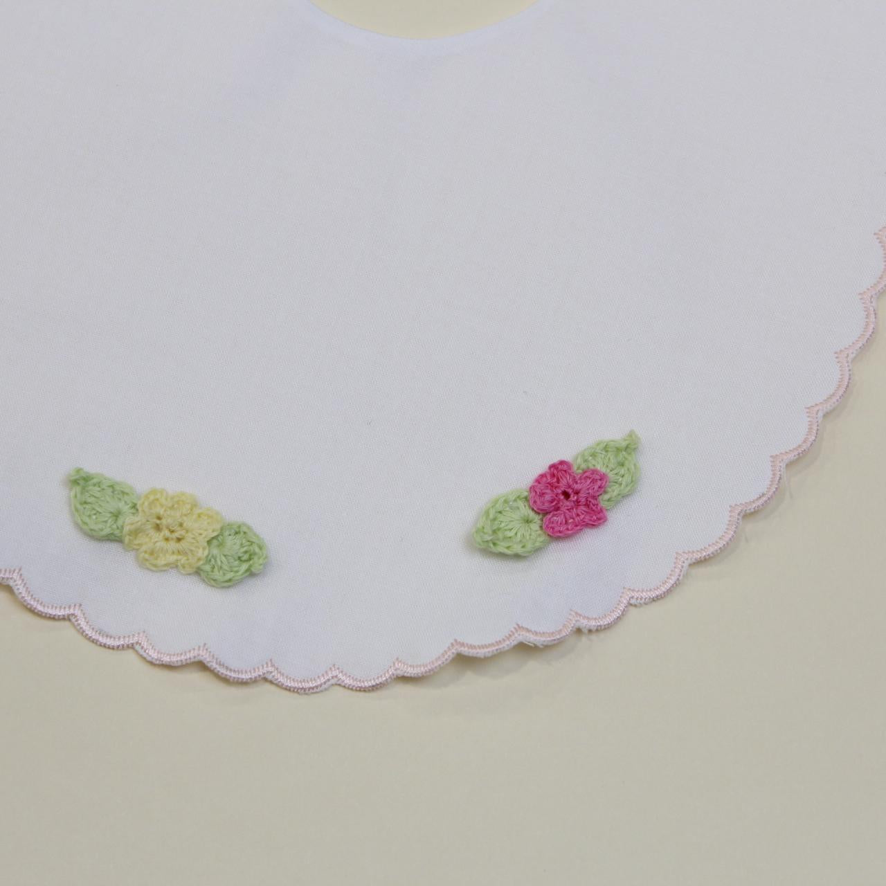 BAVETTA NEONATO CON RICAMI in cotone ZARA BAVETTA UNI PICCOLA GIUGGIOLA 