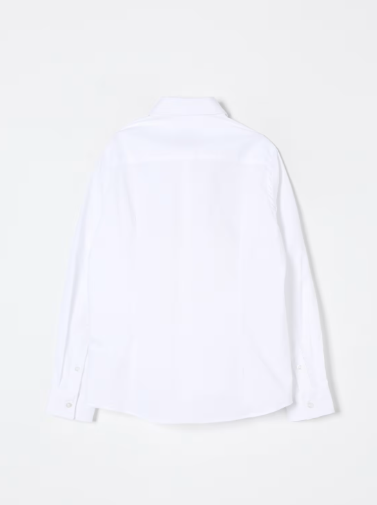 camicia con logo MR2923 BIANCO-BLU MANUEL RITZ KIDS 