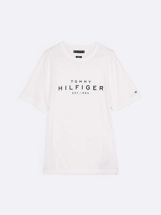 t-shirt scritta logo MW0MW37448 YBR TOMMY HILFIGER 
