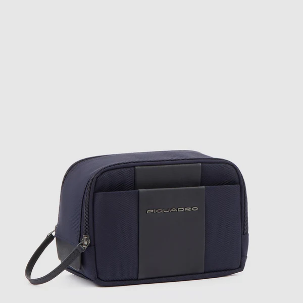 pochette in tessuto riciclato BY6149BR2 BLU PIQUADRO 