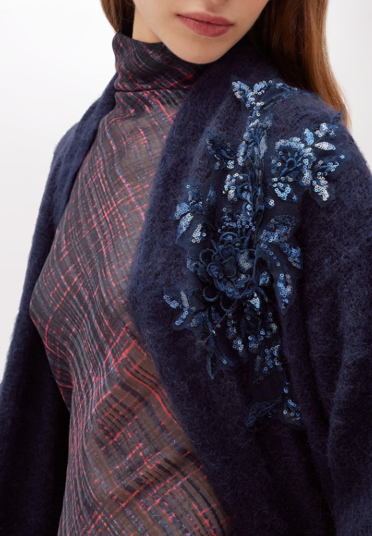 maxi cardigan in mohair RF5080MS037 93812 Blugirl 