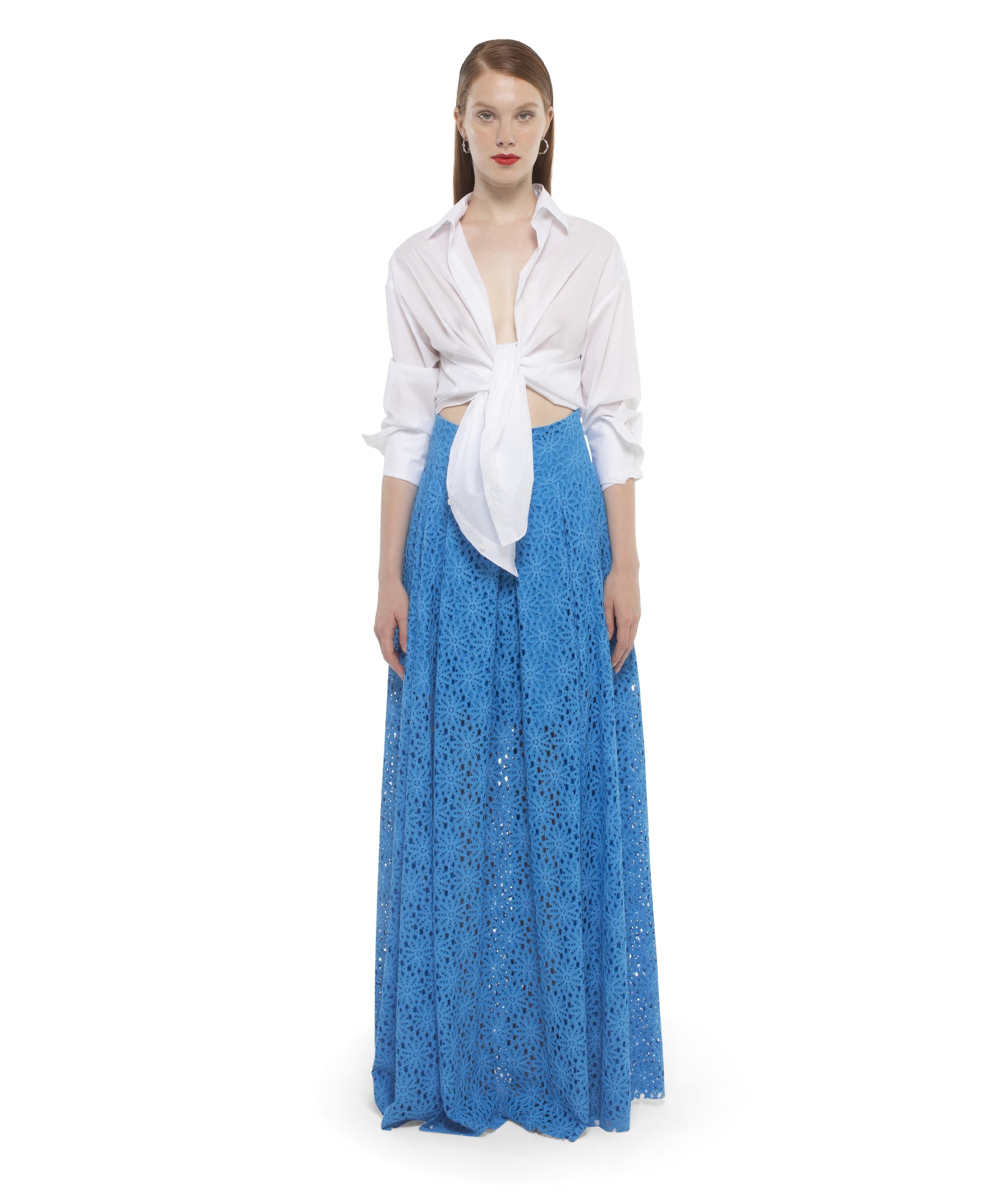 camicia con fiocco H.C541.3949 062.BIANCO HANITA 