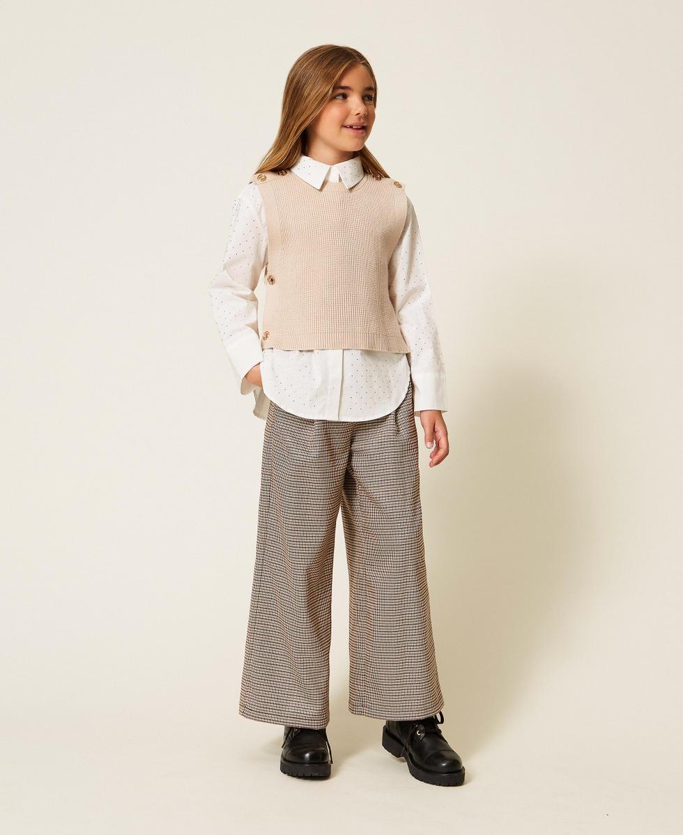 pantalone in pied de poule 252GJ2104 12717 TWINSET GIRL 