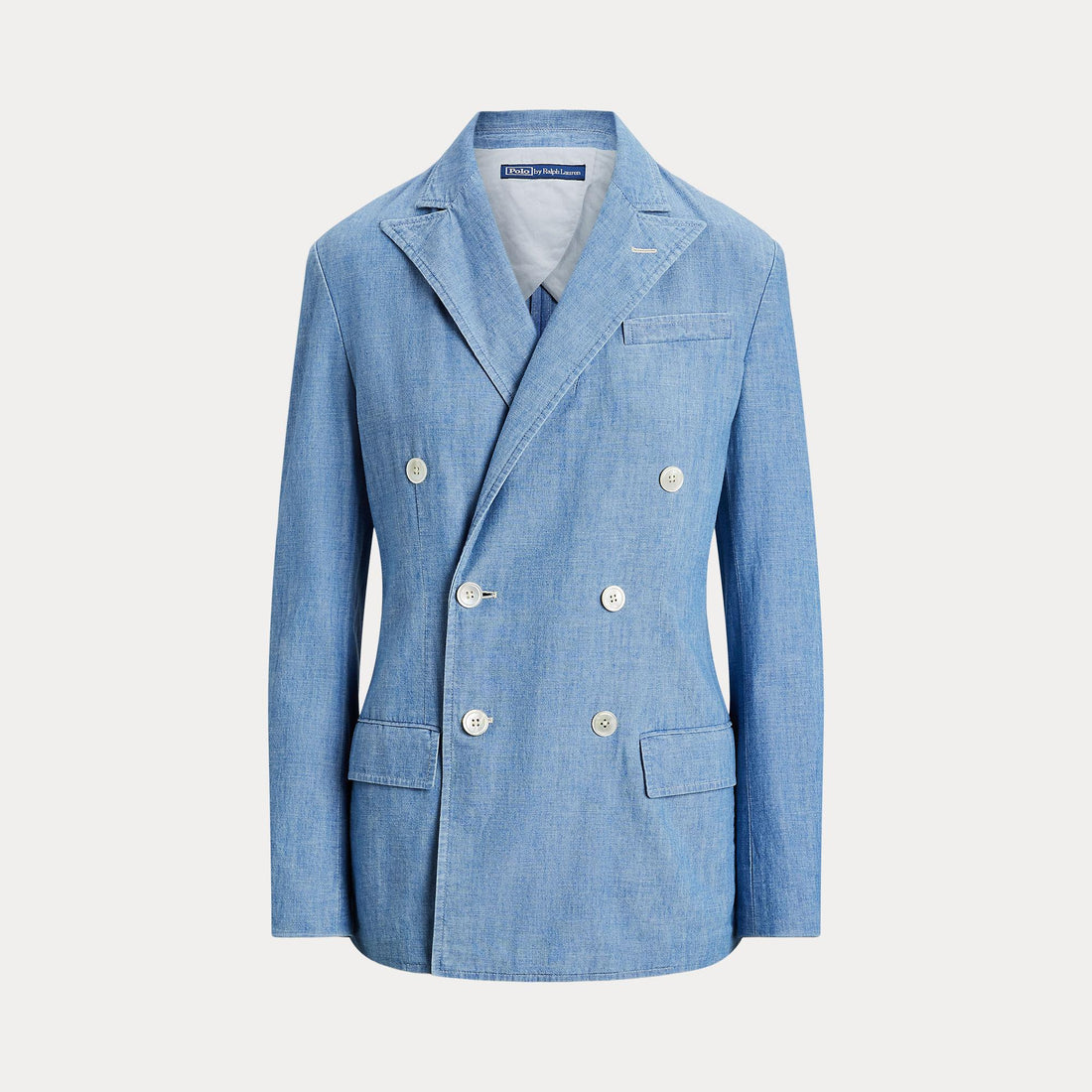 blazer doppiopetto in chambray 211-959934 001 RALPH LAUREN POLO 