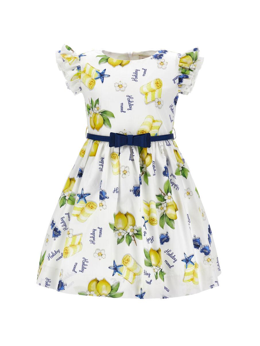 abito fantasia limone 11G920 7624 0099 MONNALISA 