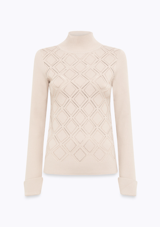 maglia fitted con strass RF5114MS99E 22901 Blugirl 